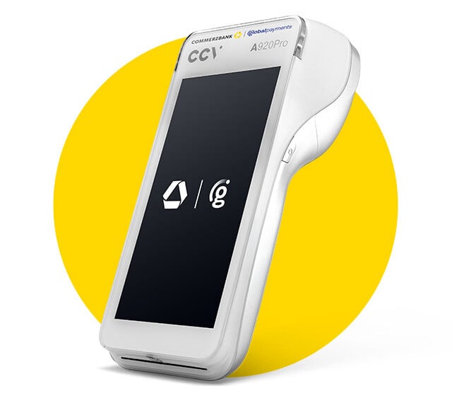 Unser kabelloses Terminal CCV A920Pro mit inkludiertem Drucker