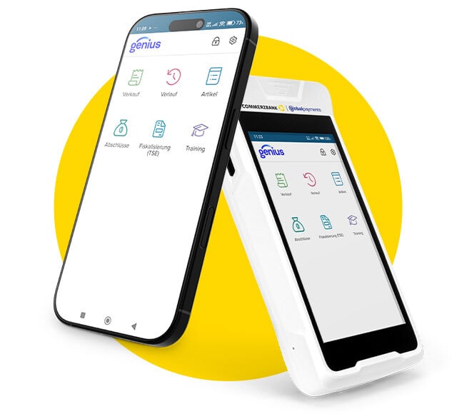 Genius als Handy-App oder Terminal als mobile Kasse nutzen